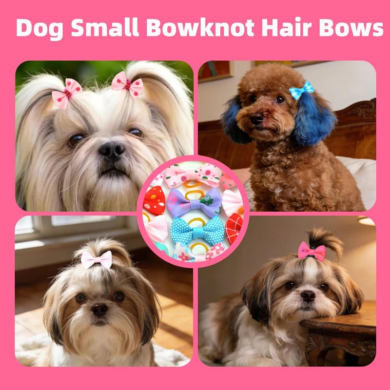 OLINGYOU Dog Nail Art Pens,Nail Art Markers for Dog-6 Colors & 20 Pcs Dog Bowknot Hair Bows, DIY Nails for Pet, Dog Safe Nail Polish Non Toxic, Odorless, Easy to Apply - Image 4